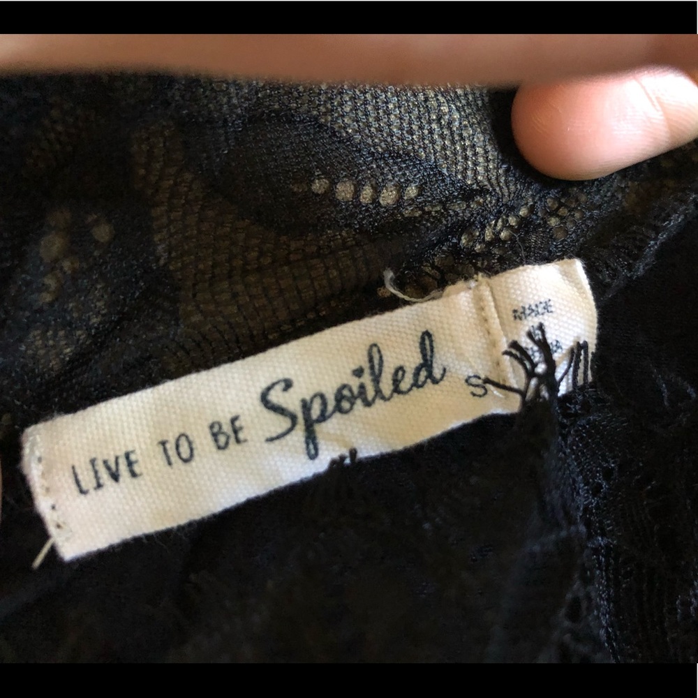 Super Cute Sexy Lace Live to be Spoiled Tank Top S - Picture 6 of 8